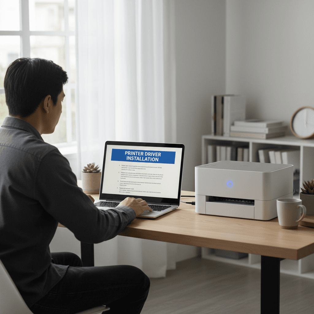 Driver installation guides for printers