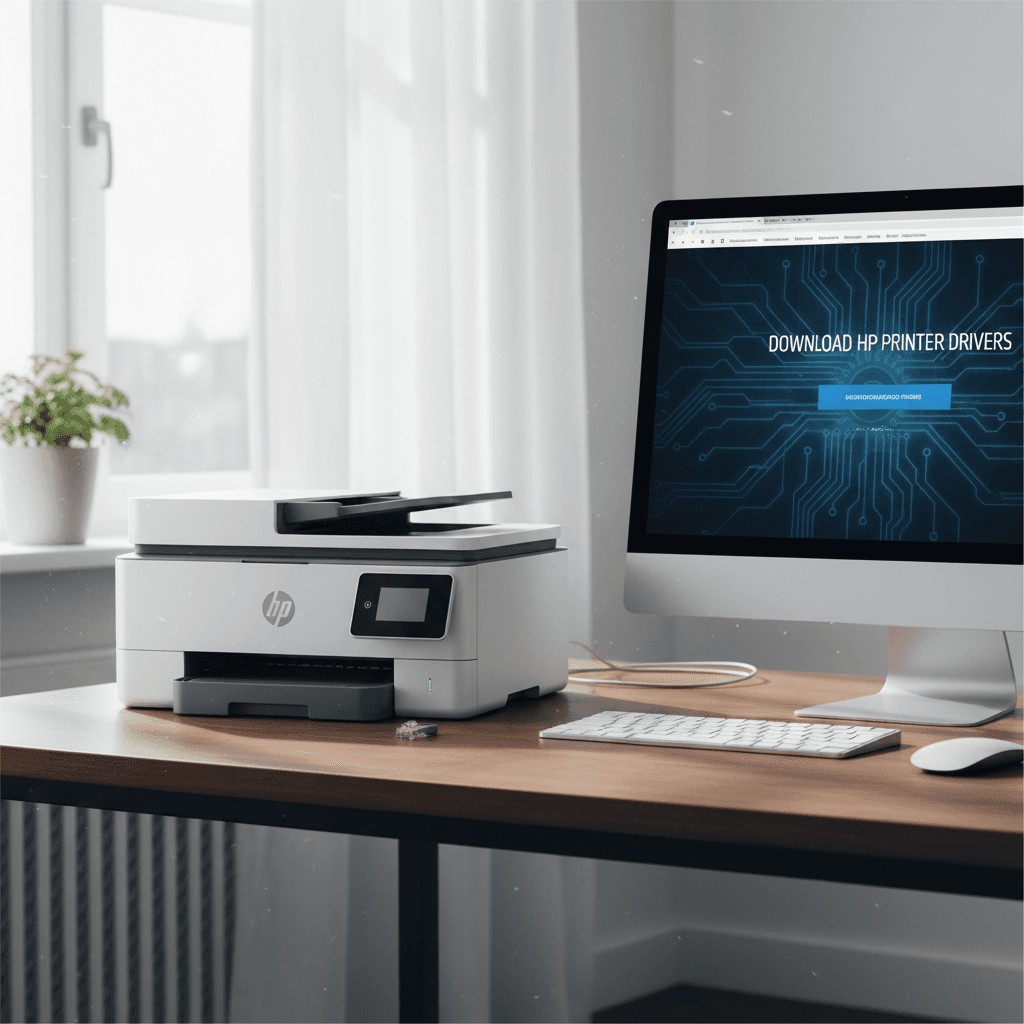 Accessing printer driver downloads online
