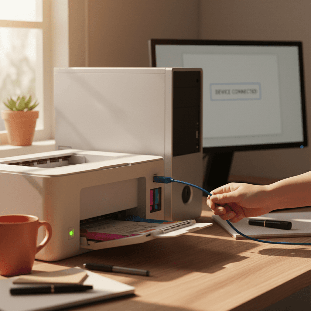 Printer setup and driver installation process